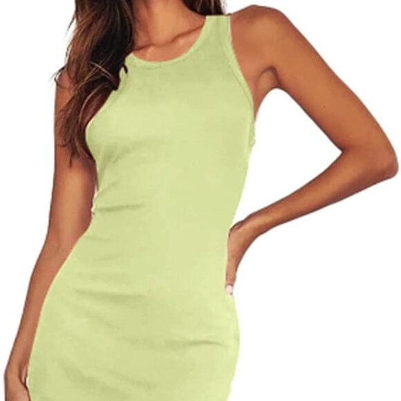 Sleeve Racerback Ribbed Midi Dress - Picture 6 of 7